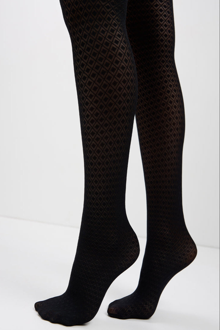 Fantasy Tights Conte Accent - Diamond Pattern