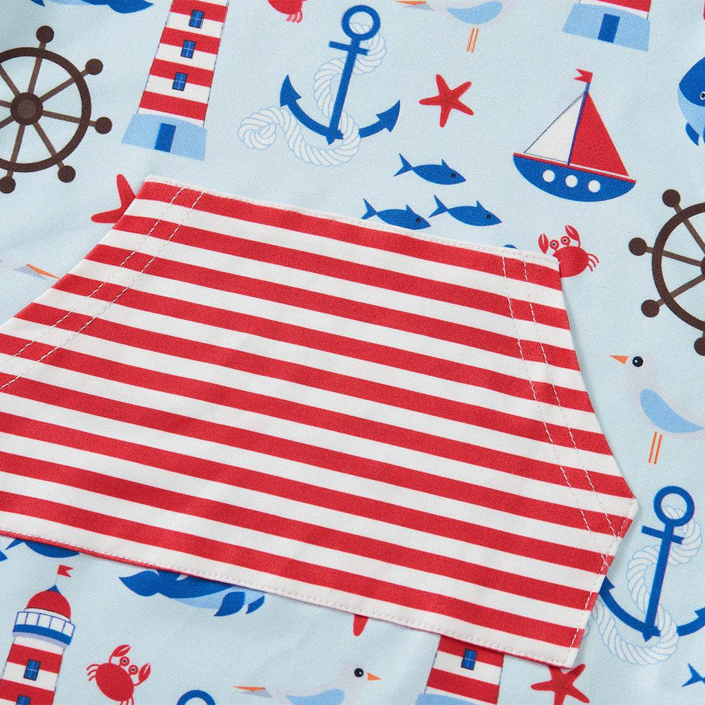 Anchors Away Boy Romper