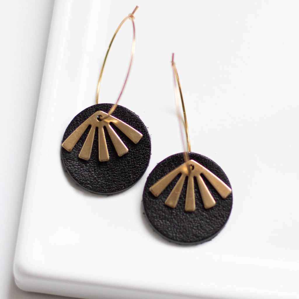 Black Oakleigh Earrings