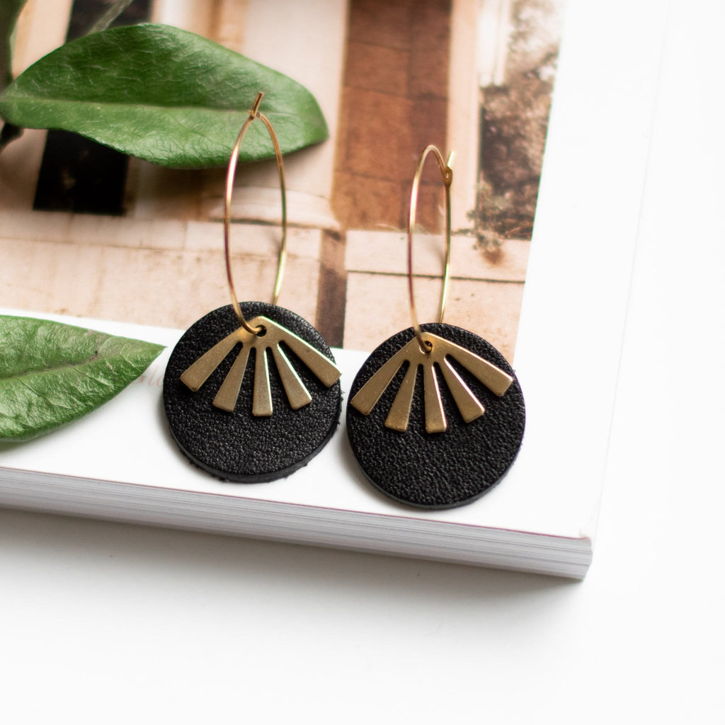 Black Oakleigh Earrings