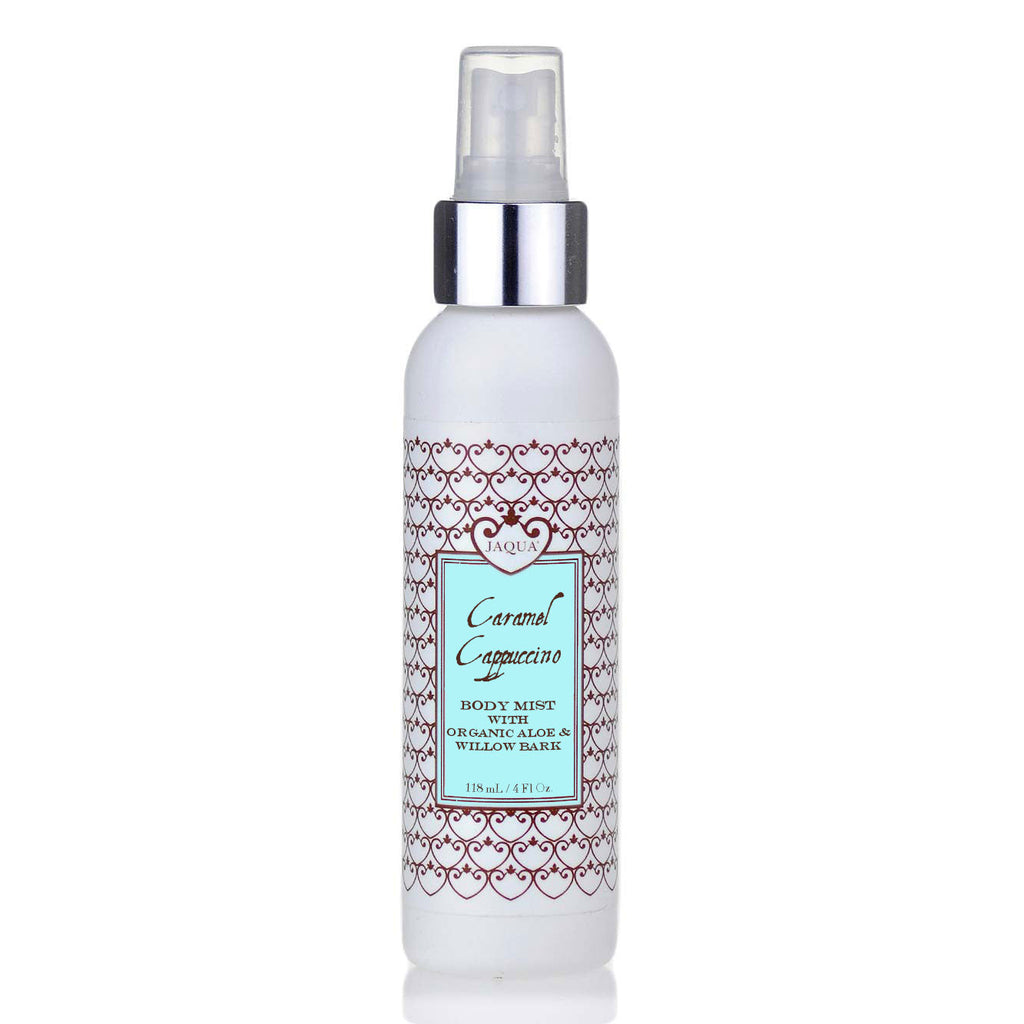Caramel Cappuccino Hydrating Body Mist with Organic Aloe & Willow Bark
