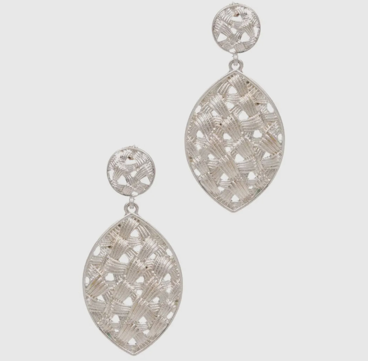 Woven Textured Drop Earrings
