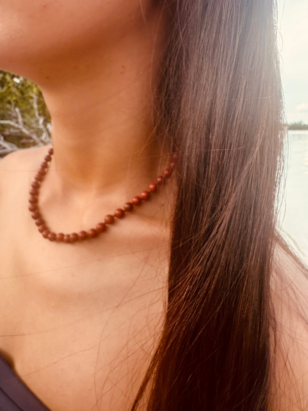 Pure Gemstone + Red Jasper || Necklace