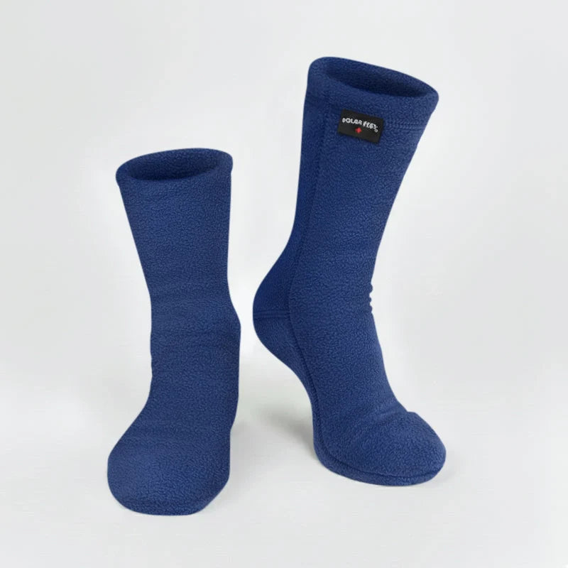 Kids' Nonskid Fleece Socks - Denim