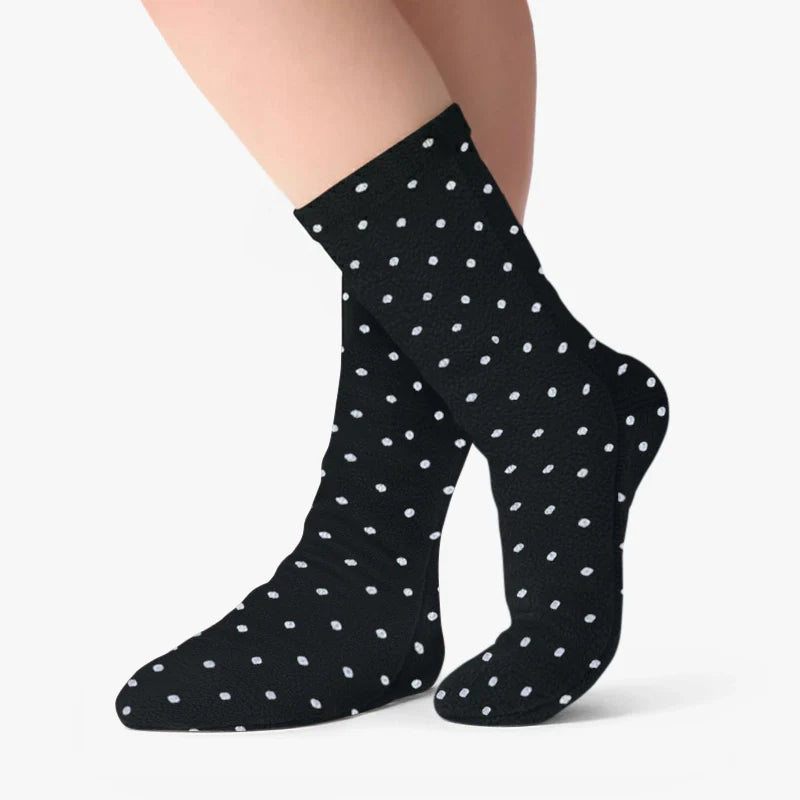 Kids' Nonskid Fleece Socks - Domino