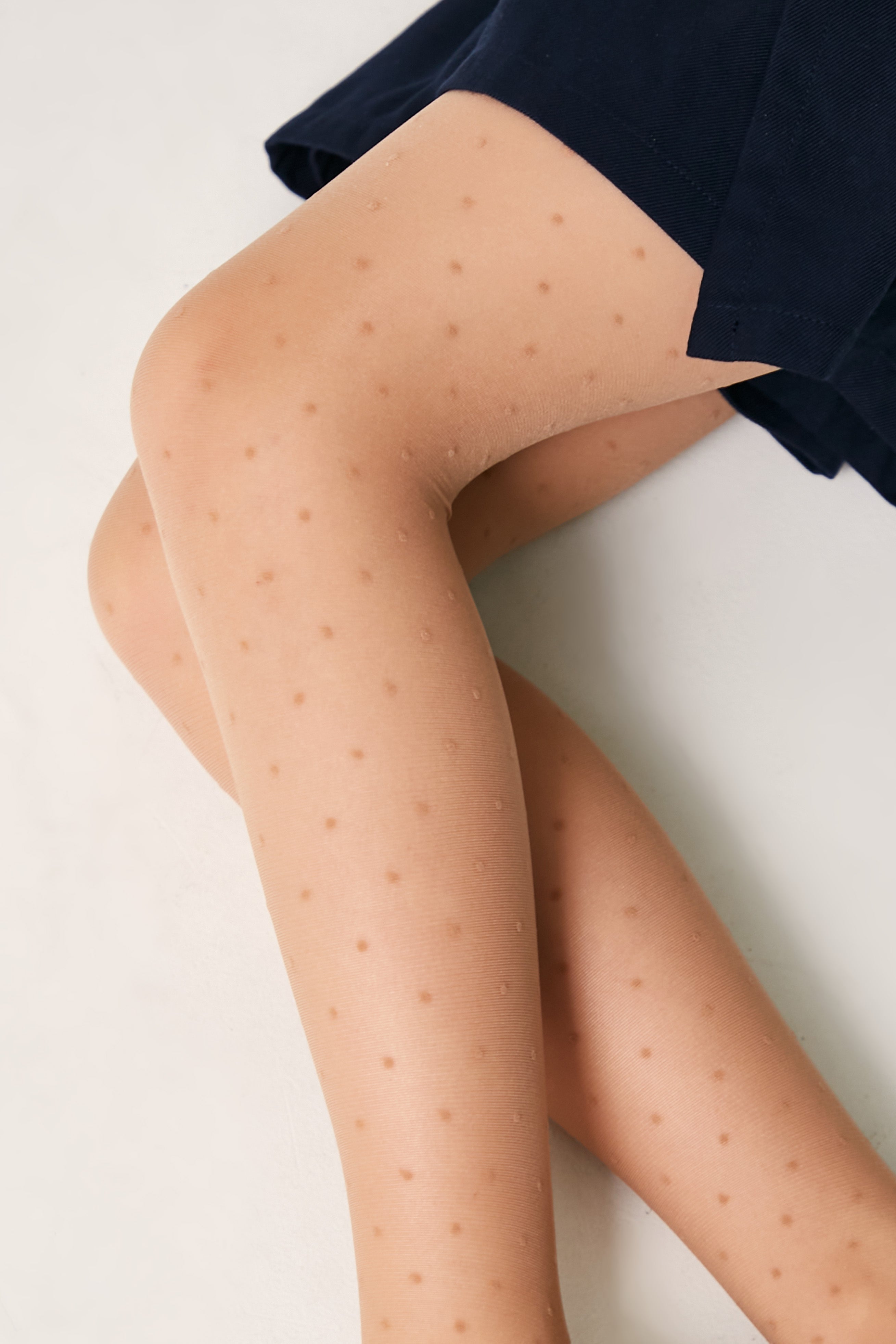 Conte Tights for girls Dotsy 30 Den - Reinforced Panty-Shorts Torso