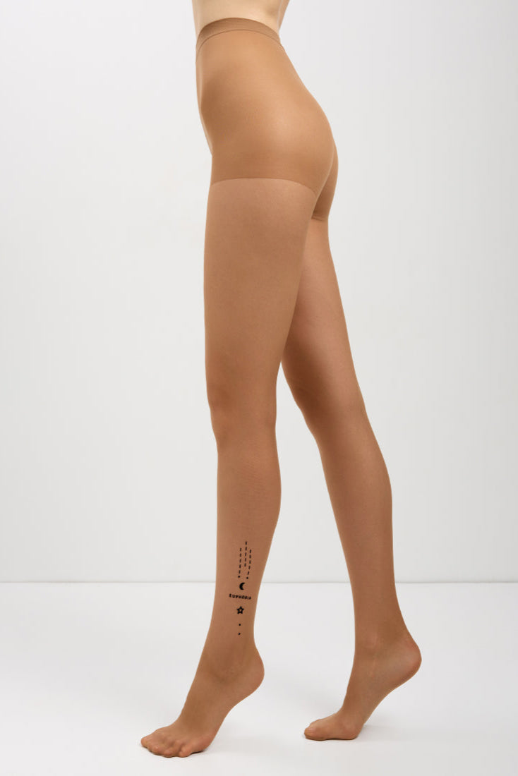 Fantasy Tights Conte Euphoria - Voluminous Flock Pattern