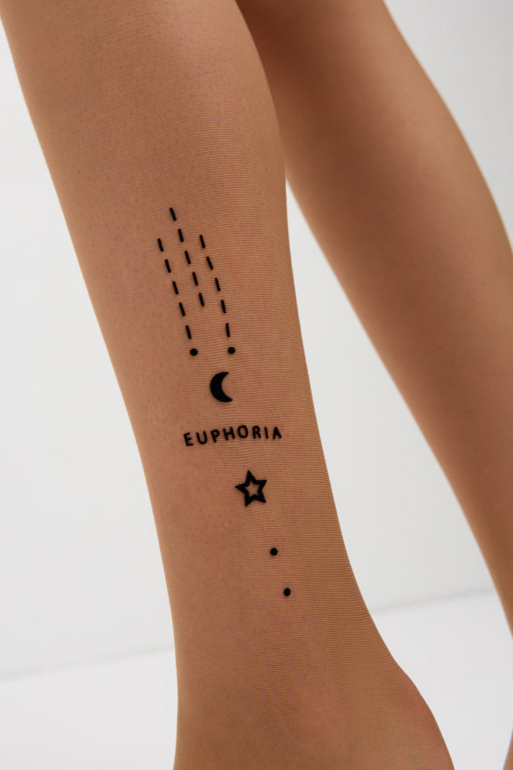 Fantasy Tights Conte Euphoria - Voluminous Flock Pattern