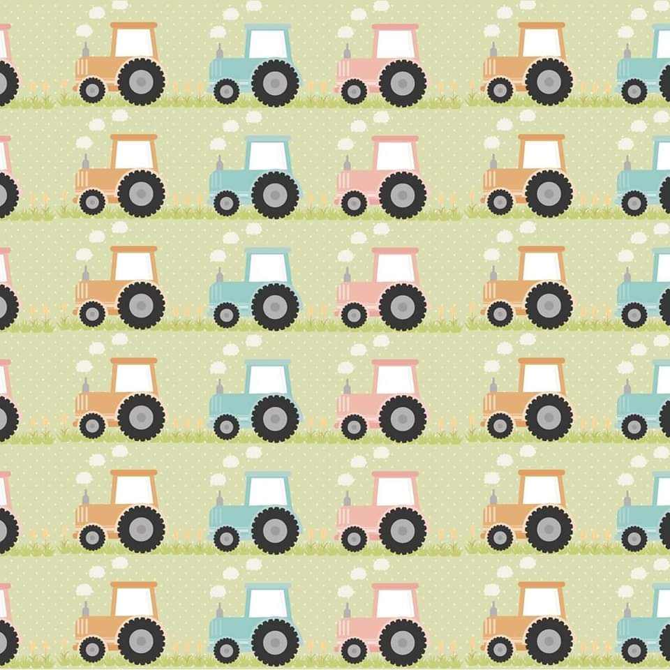 Minky Blanket - Tractors