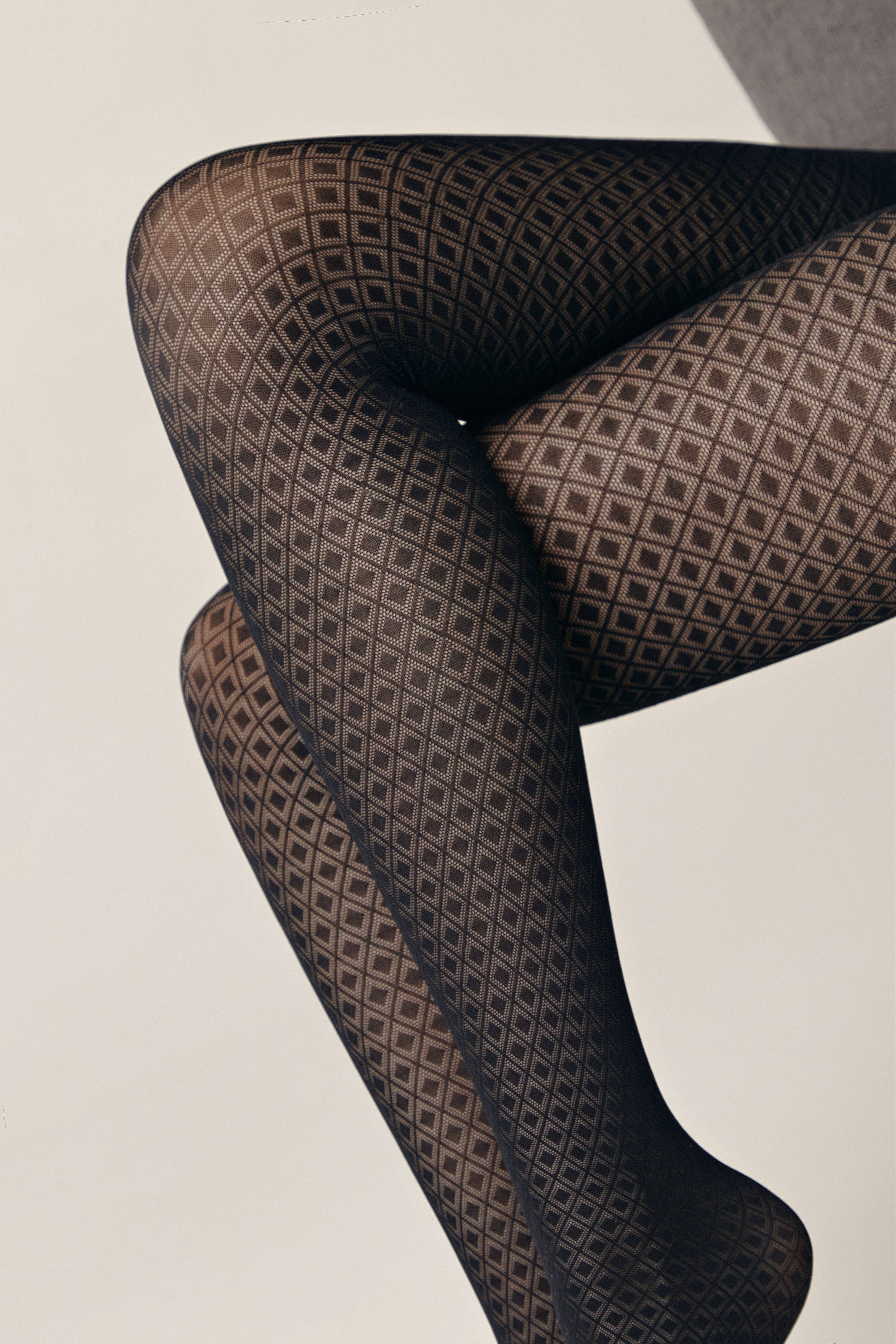 Fantasy Tights Conte Accent - Diamond Pattern