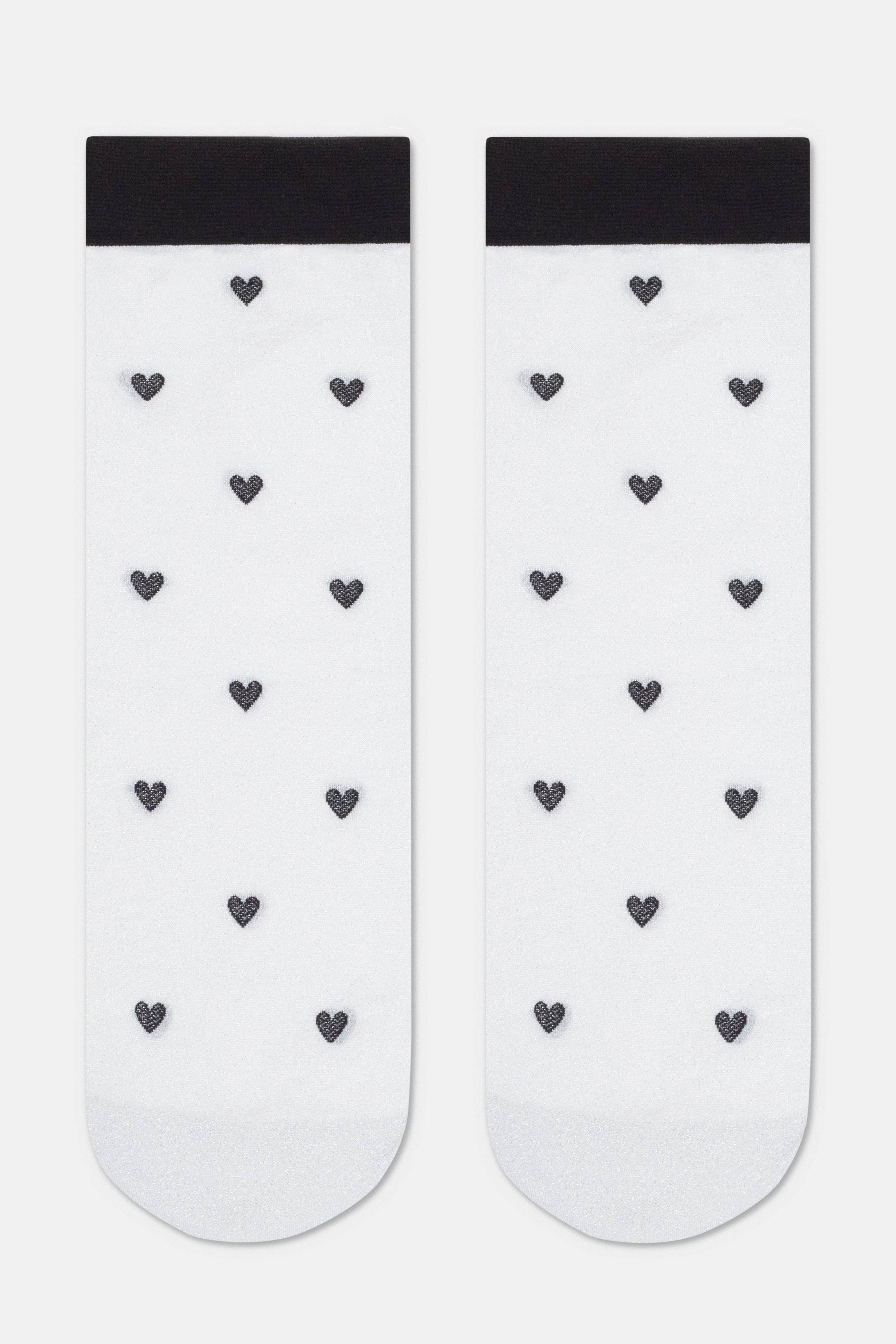 Shimmering Socks Conte Fantasy - "Hearts" Designs