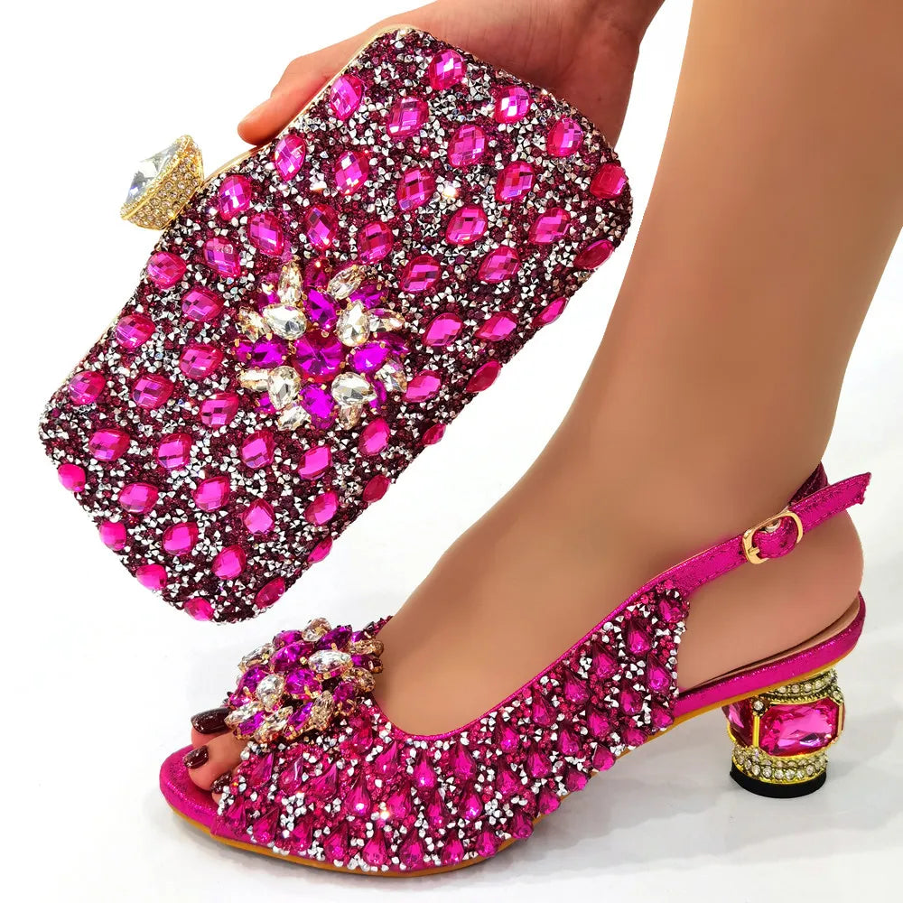 Beautiful Italian Shoes And Bag Sets