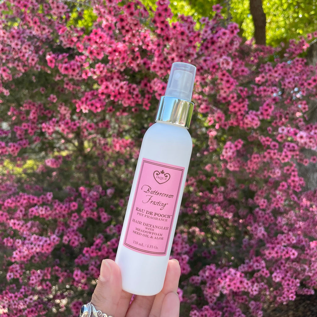 Buttercream Frosting Eau de Pooch Pet Fragrance and Hair Detangler Spray