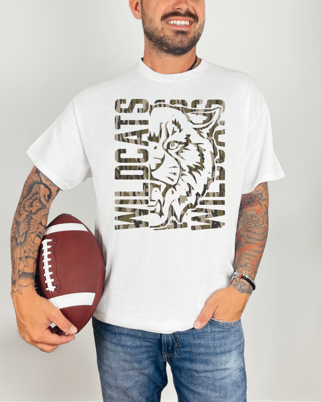 Camo Wildcats - tee, sweatshirt or hoodie