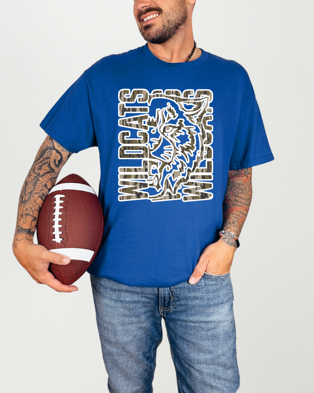 Camo Wildcats - tee, sweatshirt or hoodie