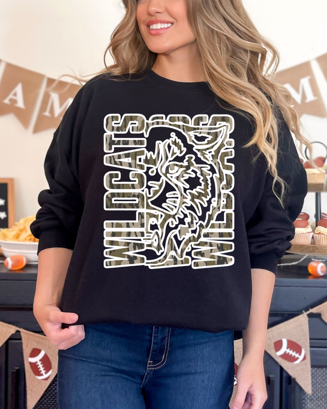 Camo Wildcats - tee, sweatshirt or hoodie