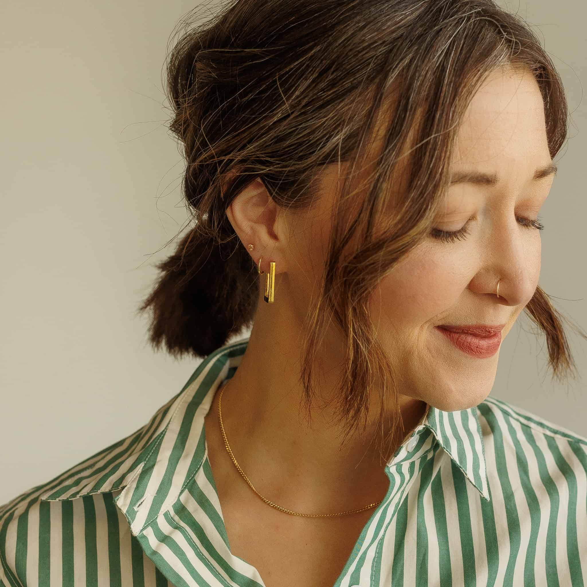 Alex Square Hoop Earrings