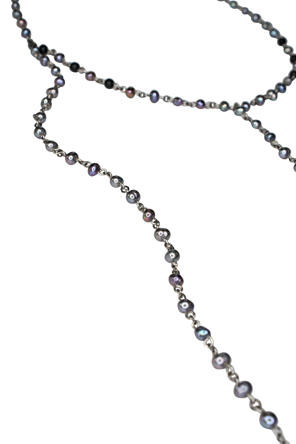 Black Pearl Lariat Chain