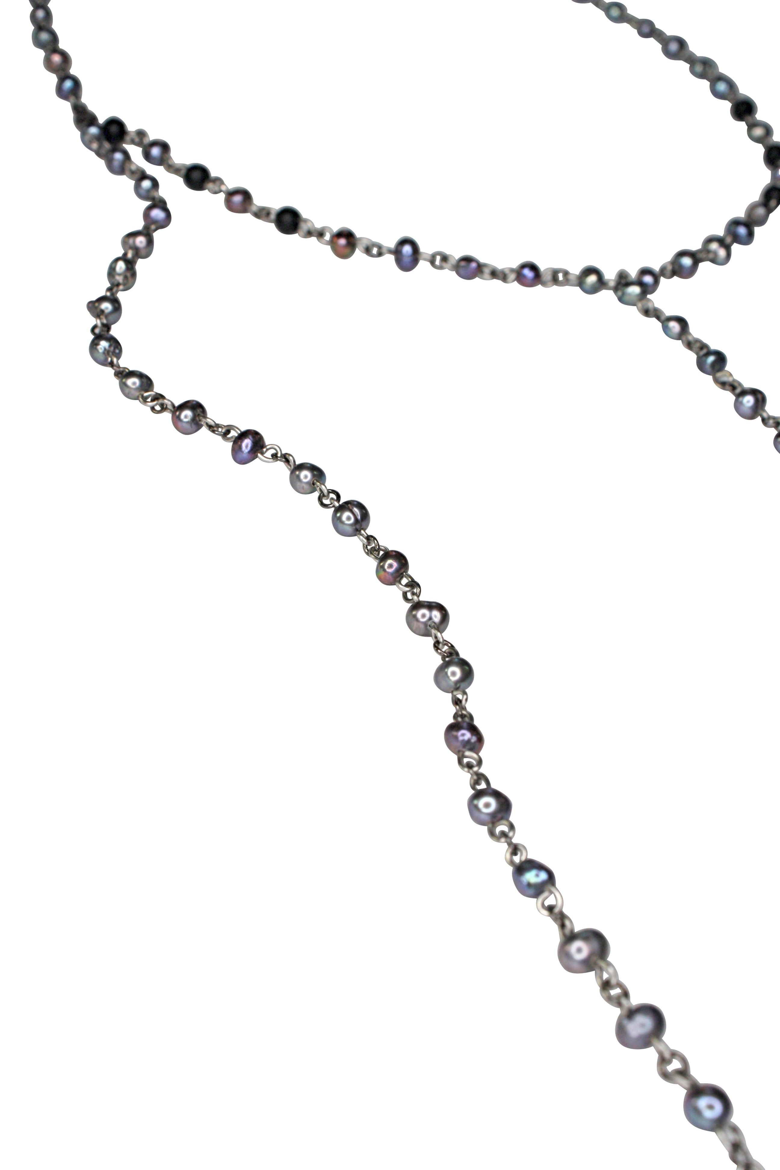Black Pearl Lariat Chain