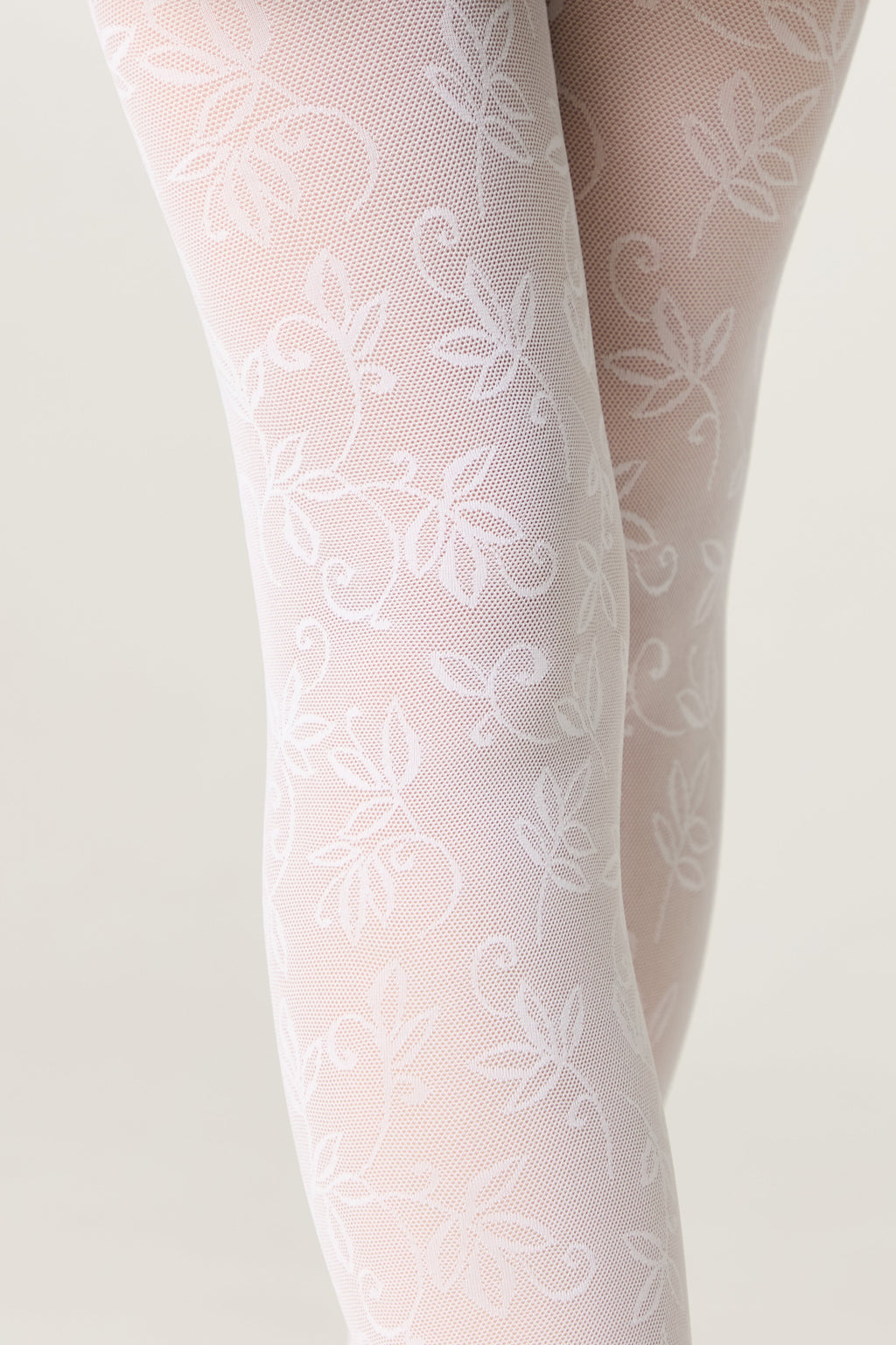 Conte Tights for girls Ketty 40 Den - Floral Pattern