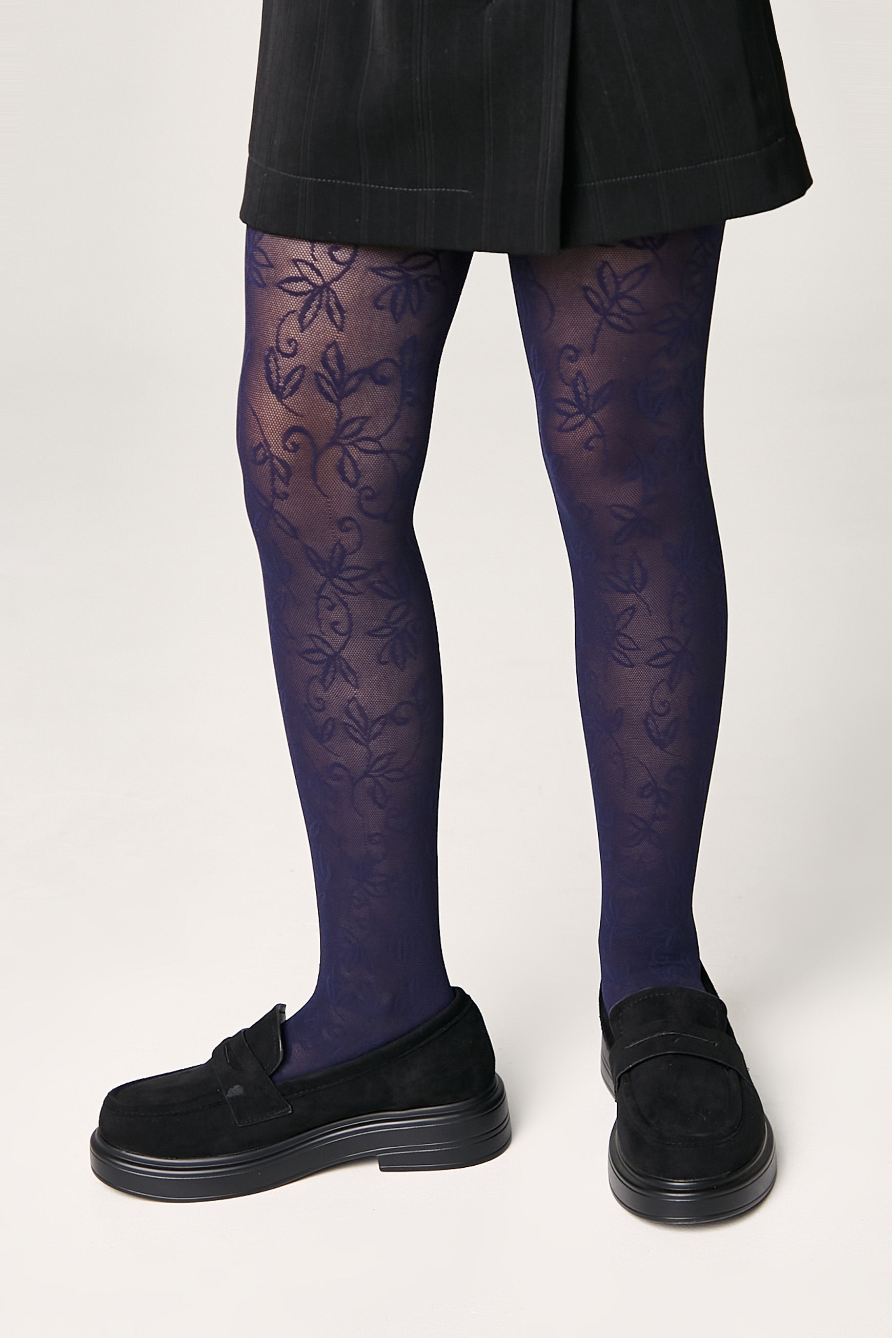 Conte Tights for girls Ketty 40 Den - Floral Pattern