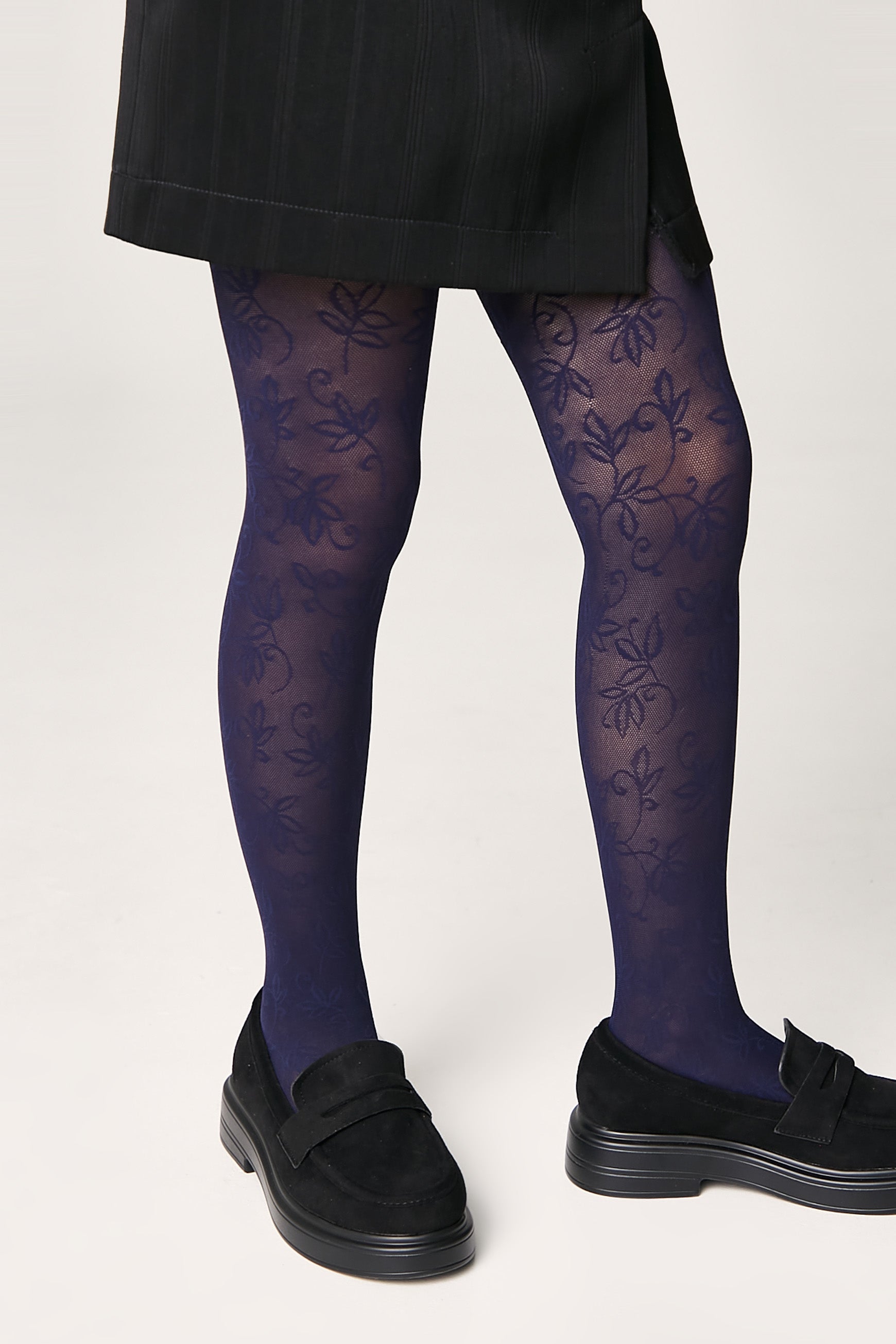 Conte Tights for girls Ketty 40 Den - Floral Pattern