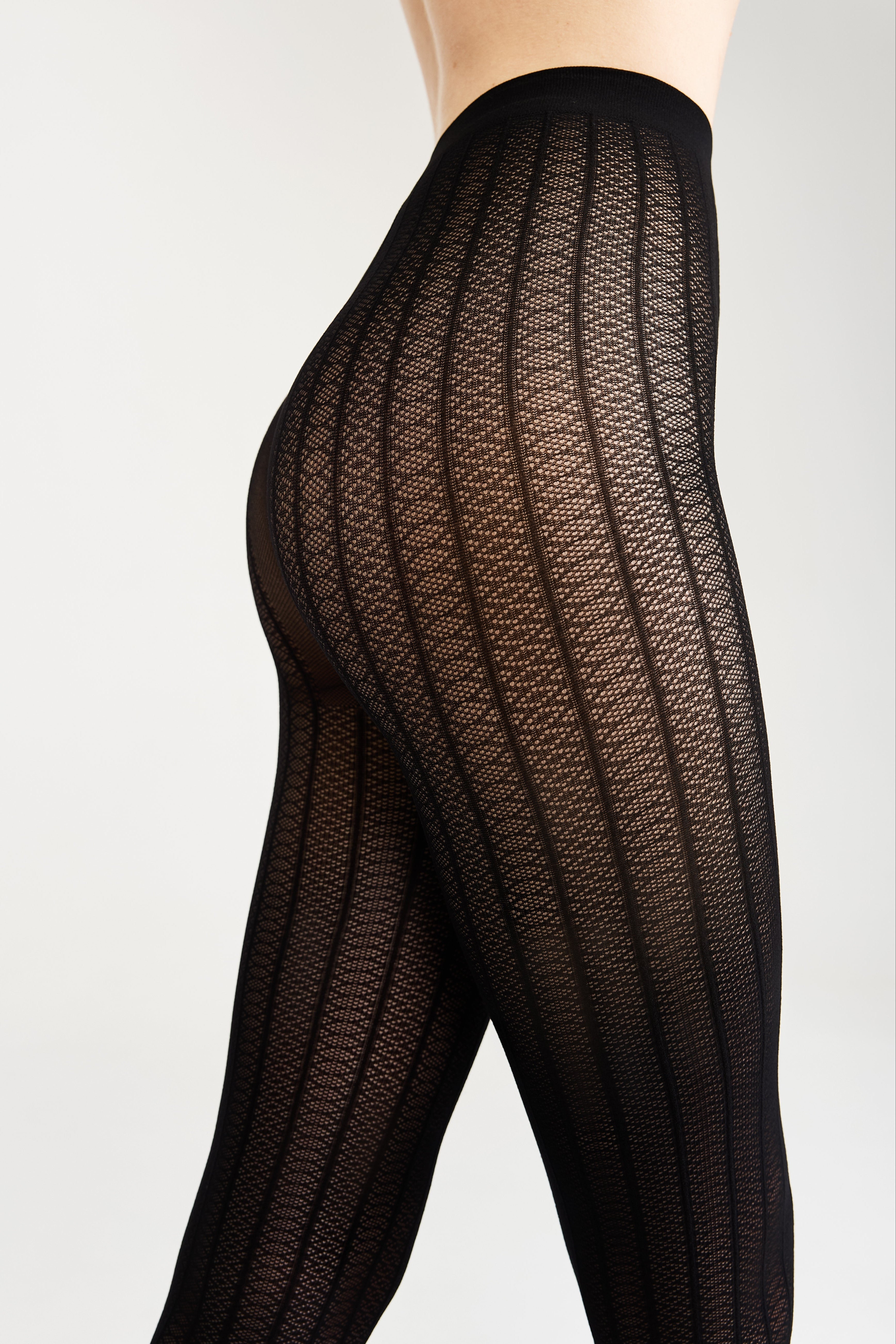 Fantasy Tights Conte Lacy Line - Lace Pattern and Stripes