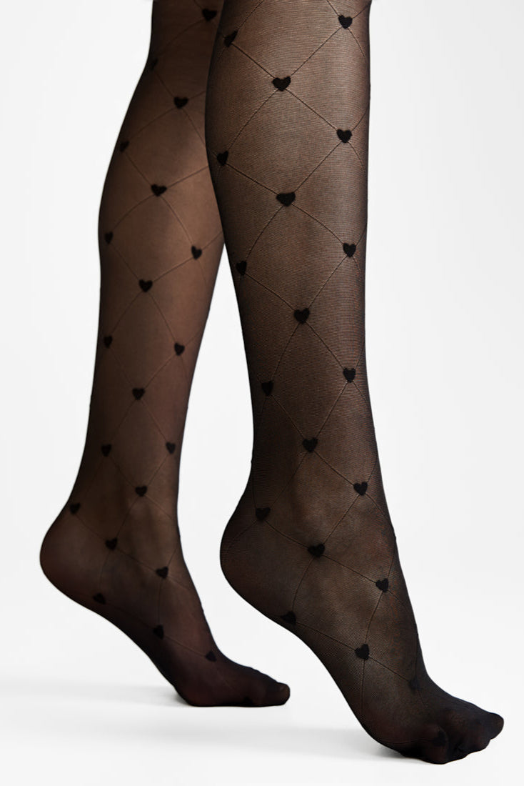 Fantasy Tights Conte Lovers - Diamonds and Hearts
