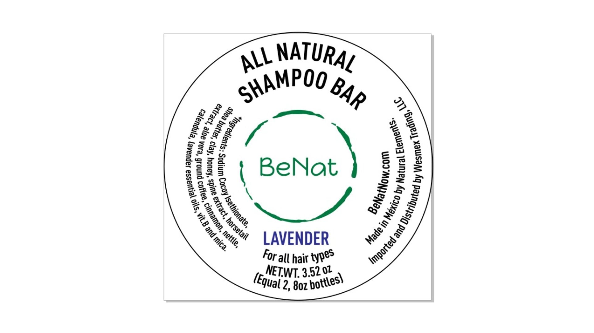 All-Natural Shampoo Bar. Plastic-Free