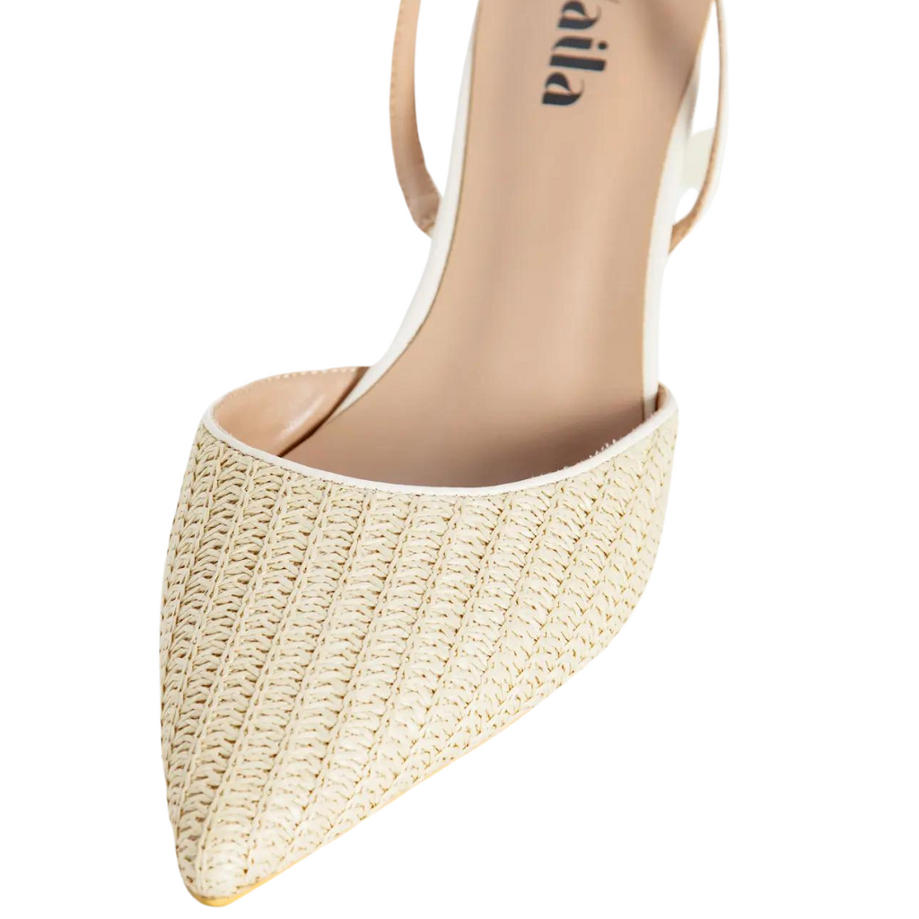Lynn Slingback Pumps Beige
