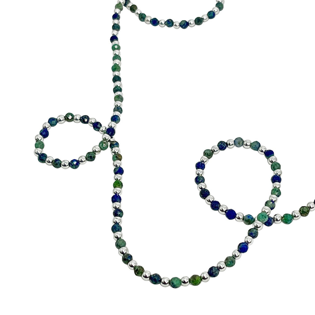 African Turquoise Hematite Necklace