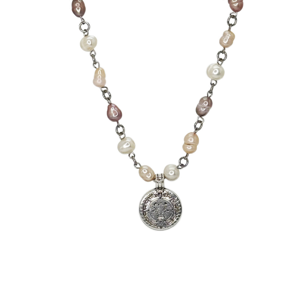 Rosewater Coin Pearl Necklace