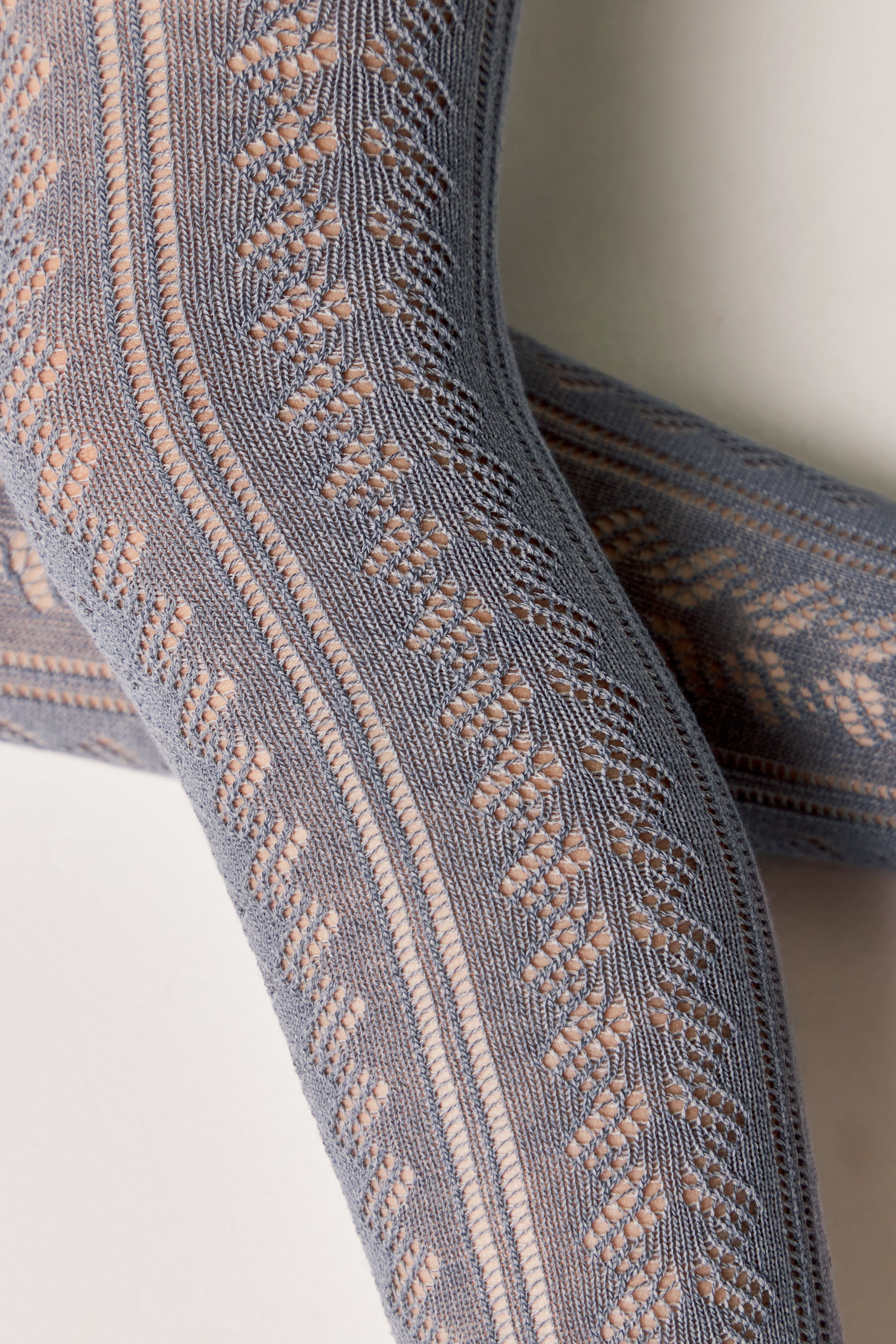 Conte-Kids Cotton Tights Miss 617 - Lace Pattern