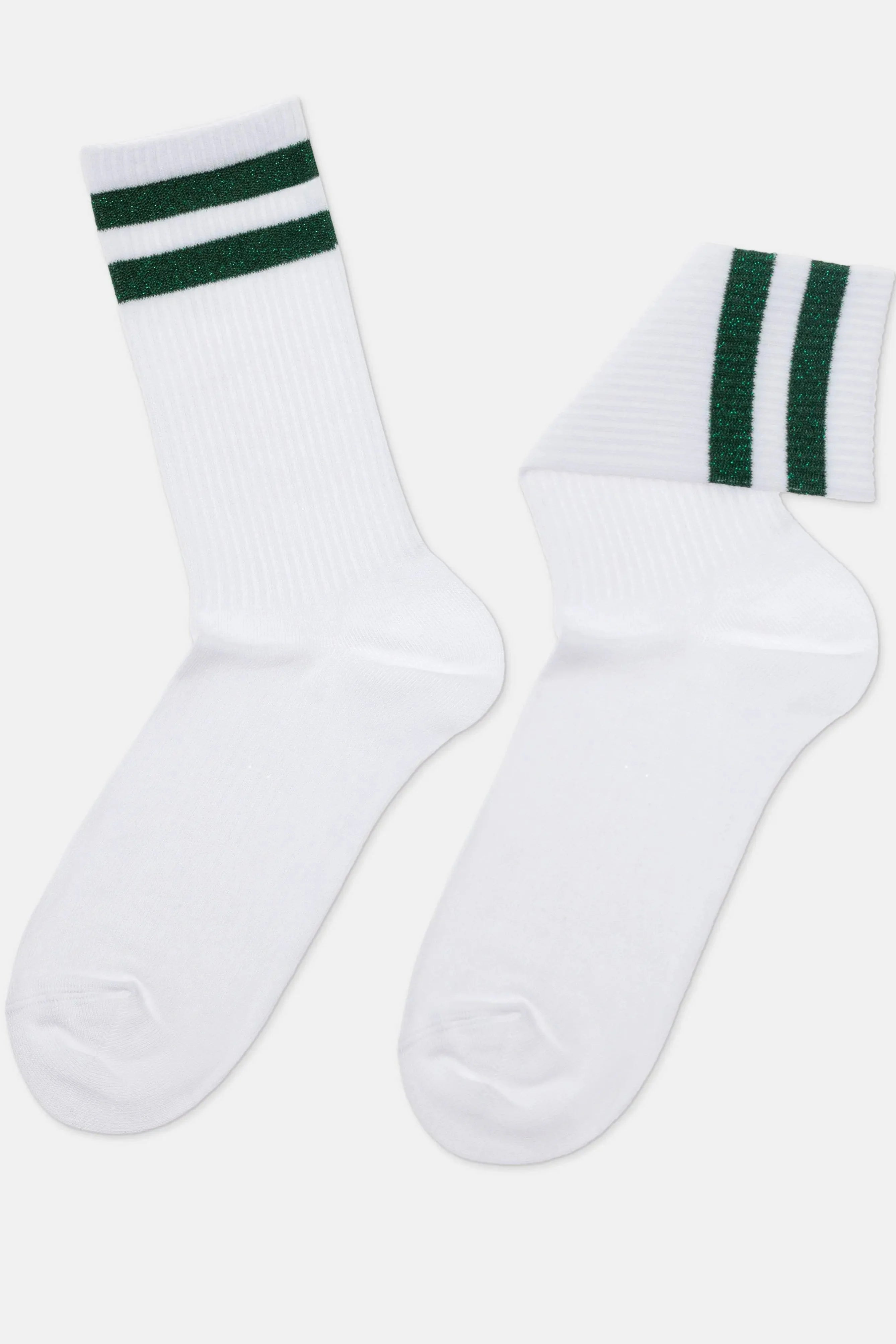 Conte Cotton Long Socks Active 157 - Lurex Stripes