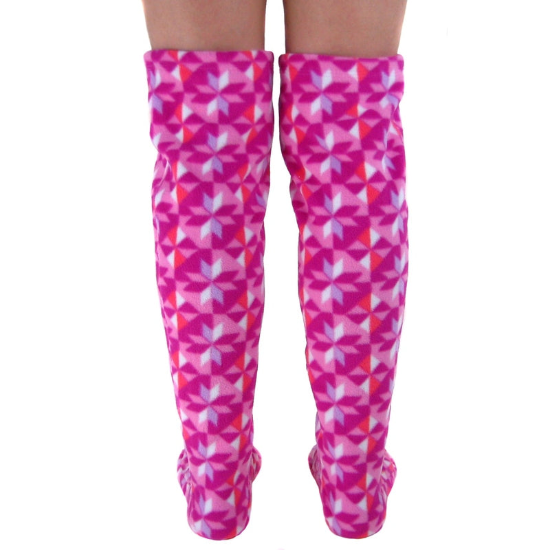 Over The Knee Fleece Socks - Kaleidoscope