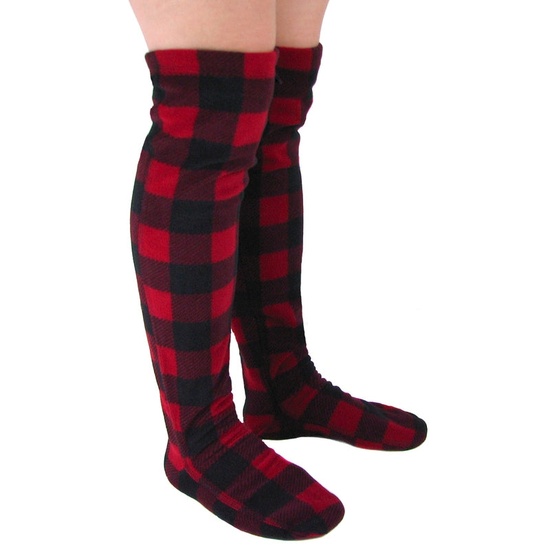 Over-the-Knee Fleece Socks - Lumberjack