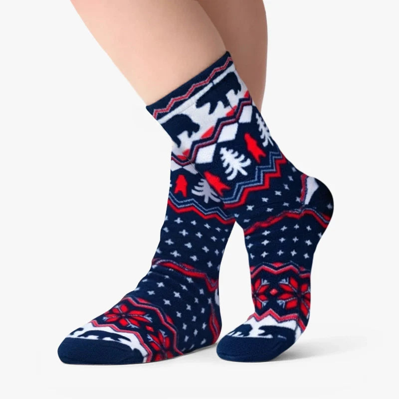 Kids' Nonskid Fleece Socks - Polar Bear