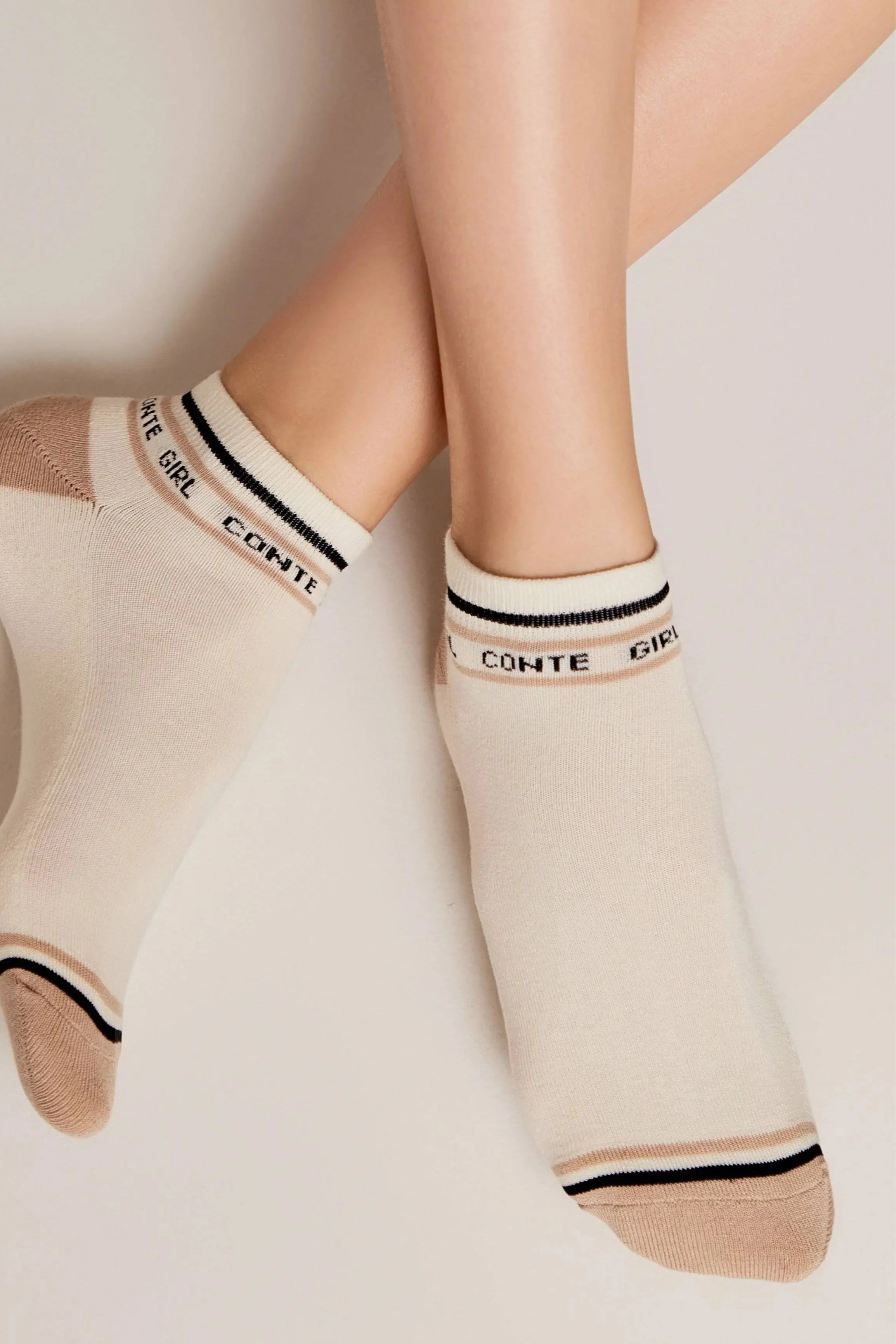 Cotton Ankle Socks Conte Active 572 - Terry Foot