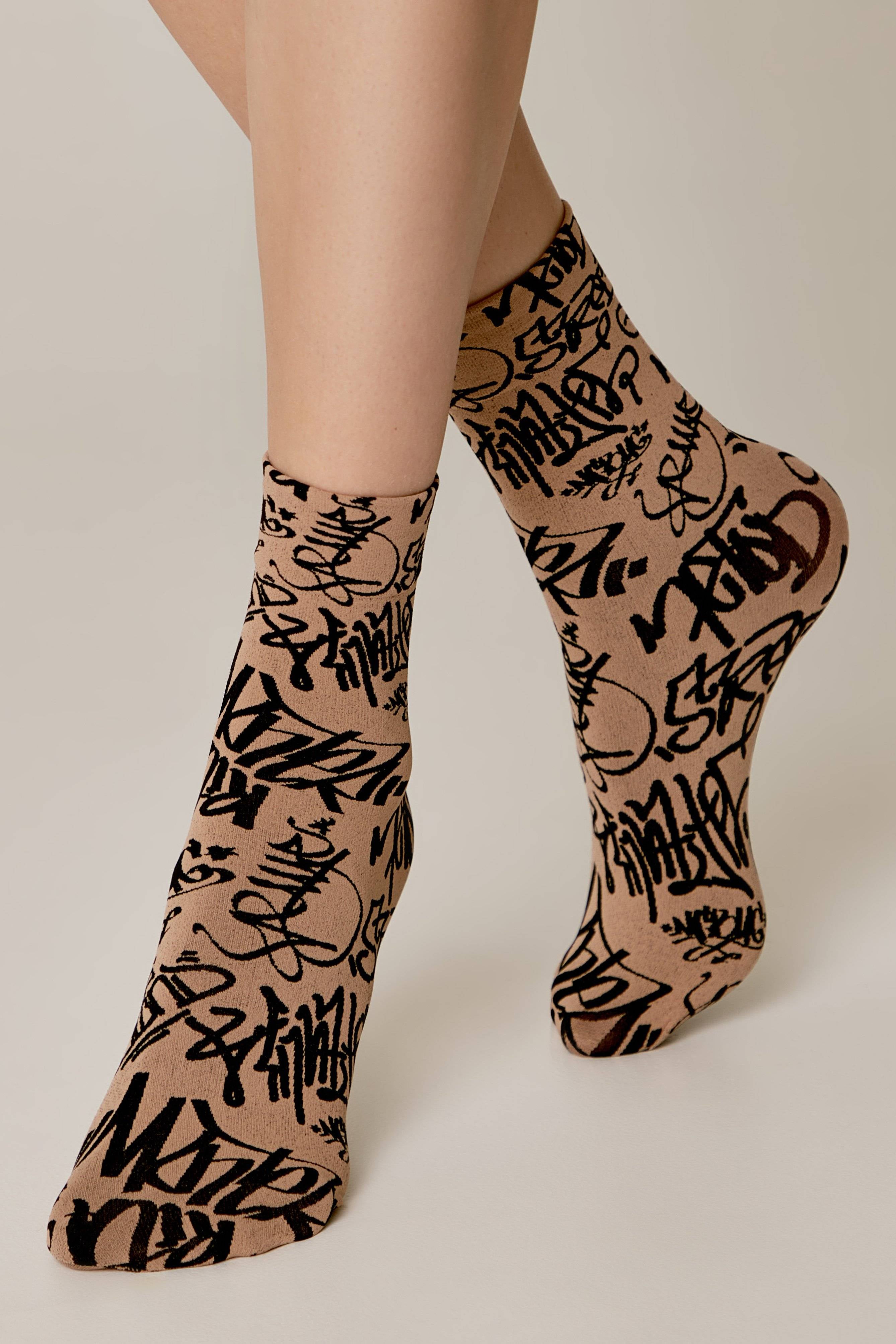 Socks Conte Fantasy - Graffiti Pattern