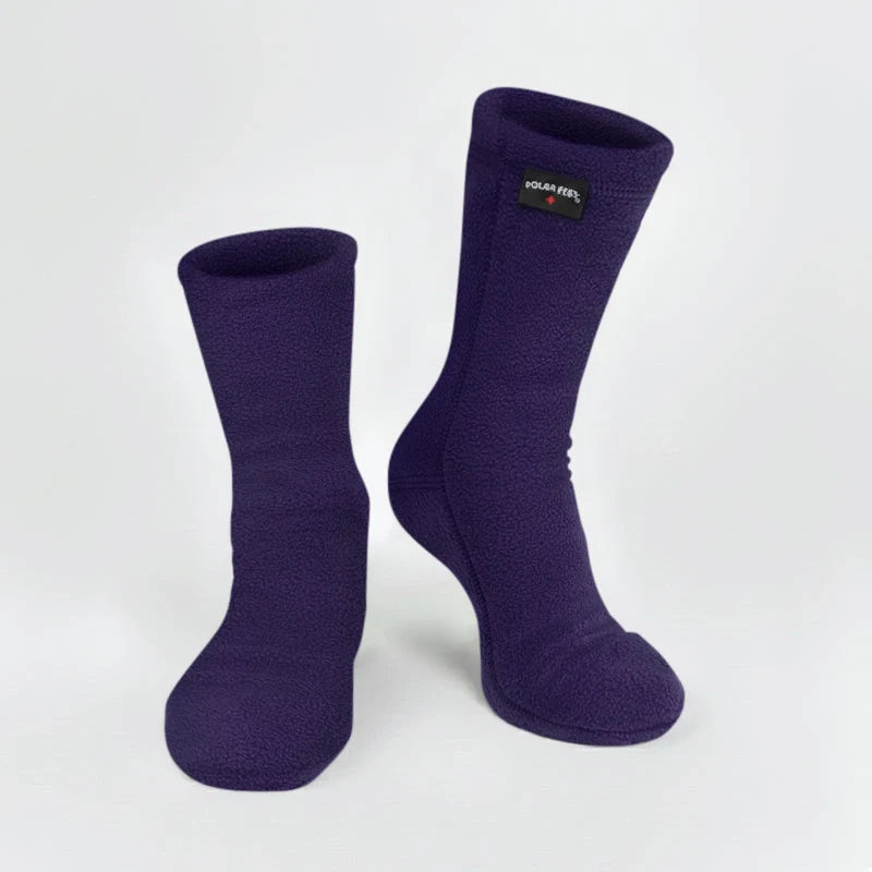 Polar Feet Fleece Socks - Purple Rain