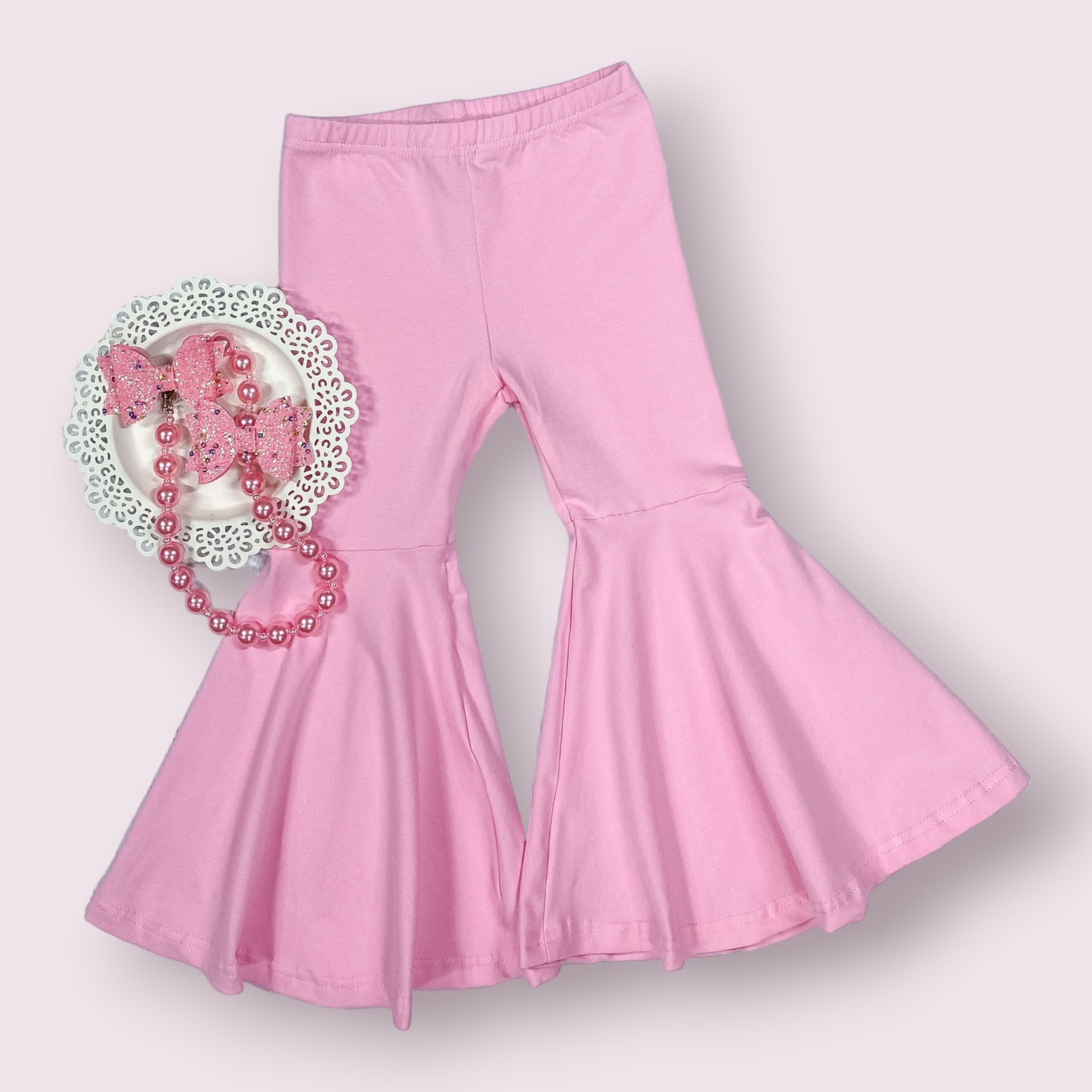 Pink Bell Bottom Pants