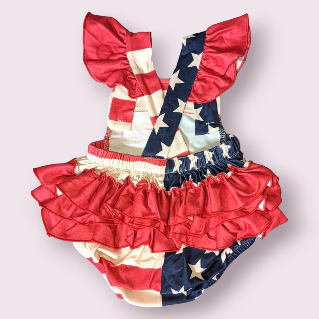 American Flag Romper