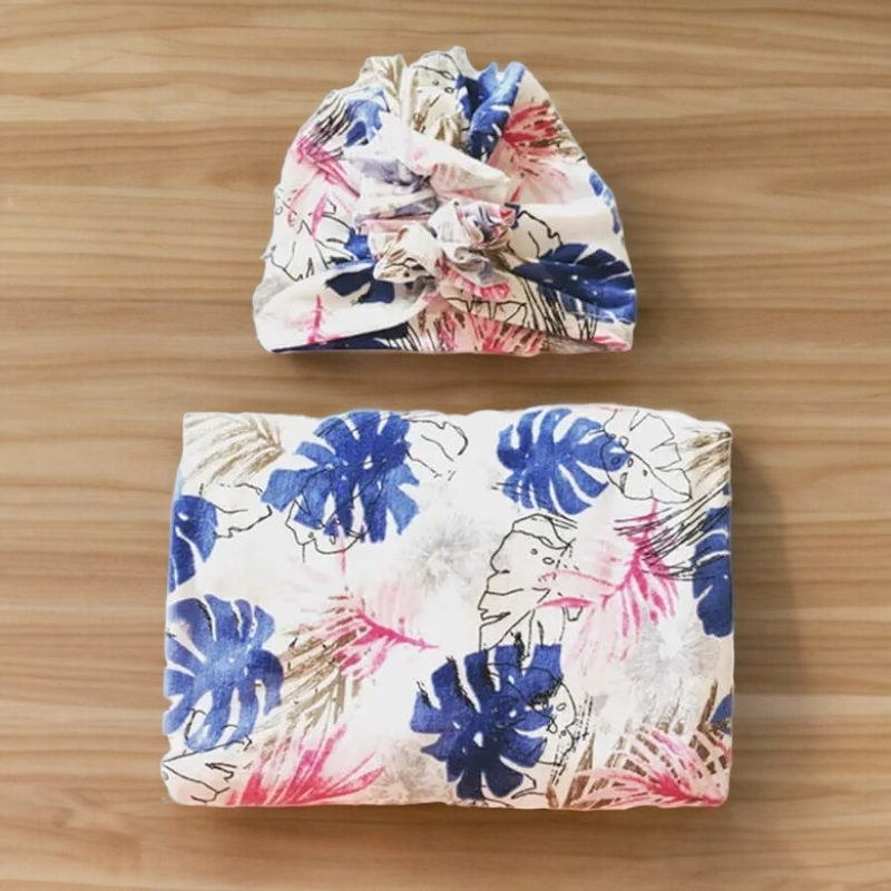 Newborn Floral Swaddle With Hat