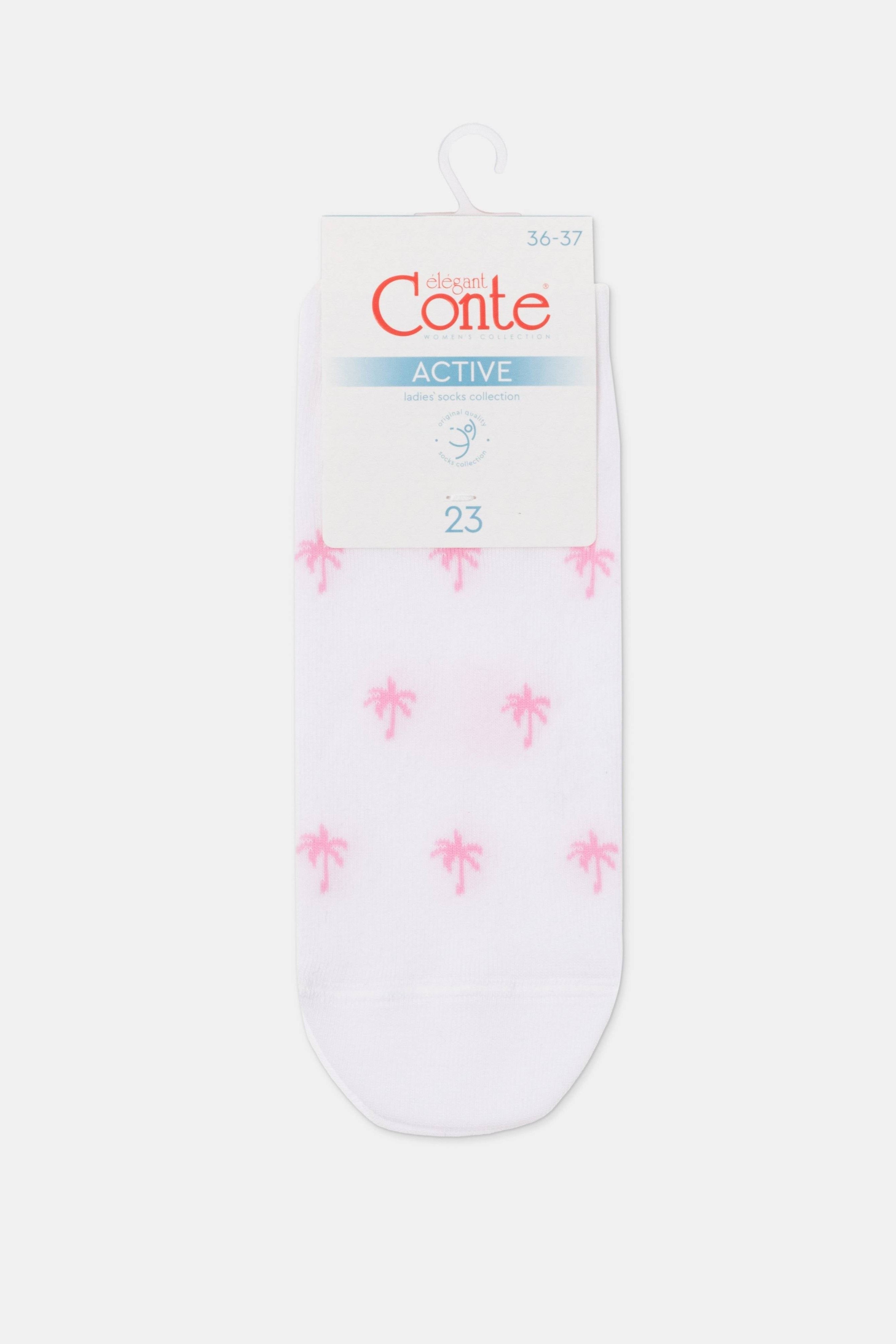 Cotton Ankle Socks Conte Active - 589 Palm Trees