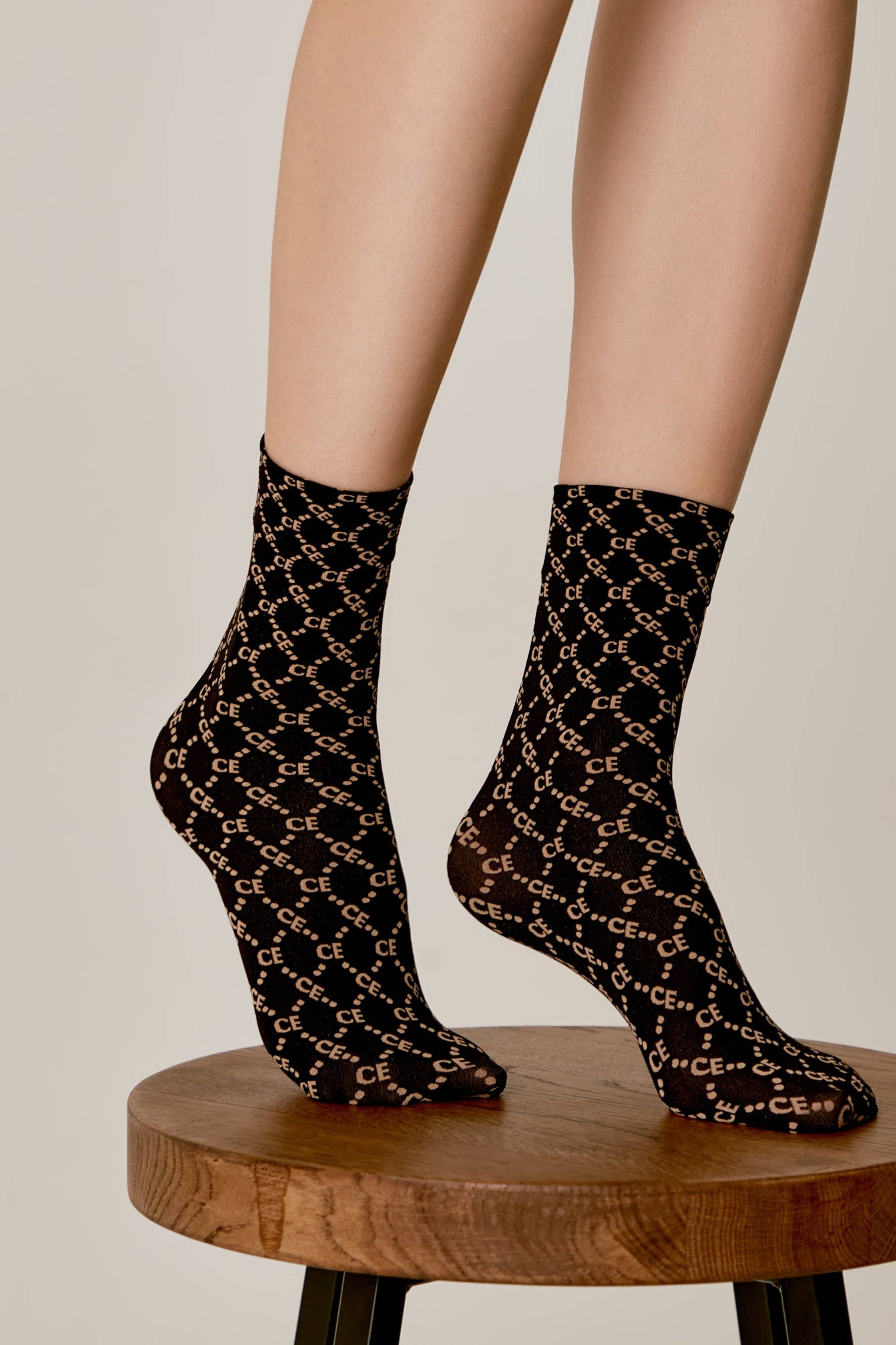 Socks Conte Fantasy - Diamond Pattern