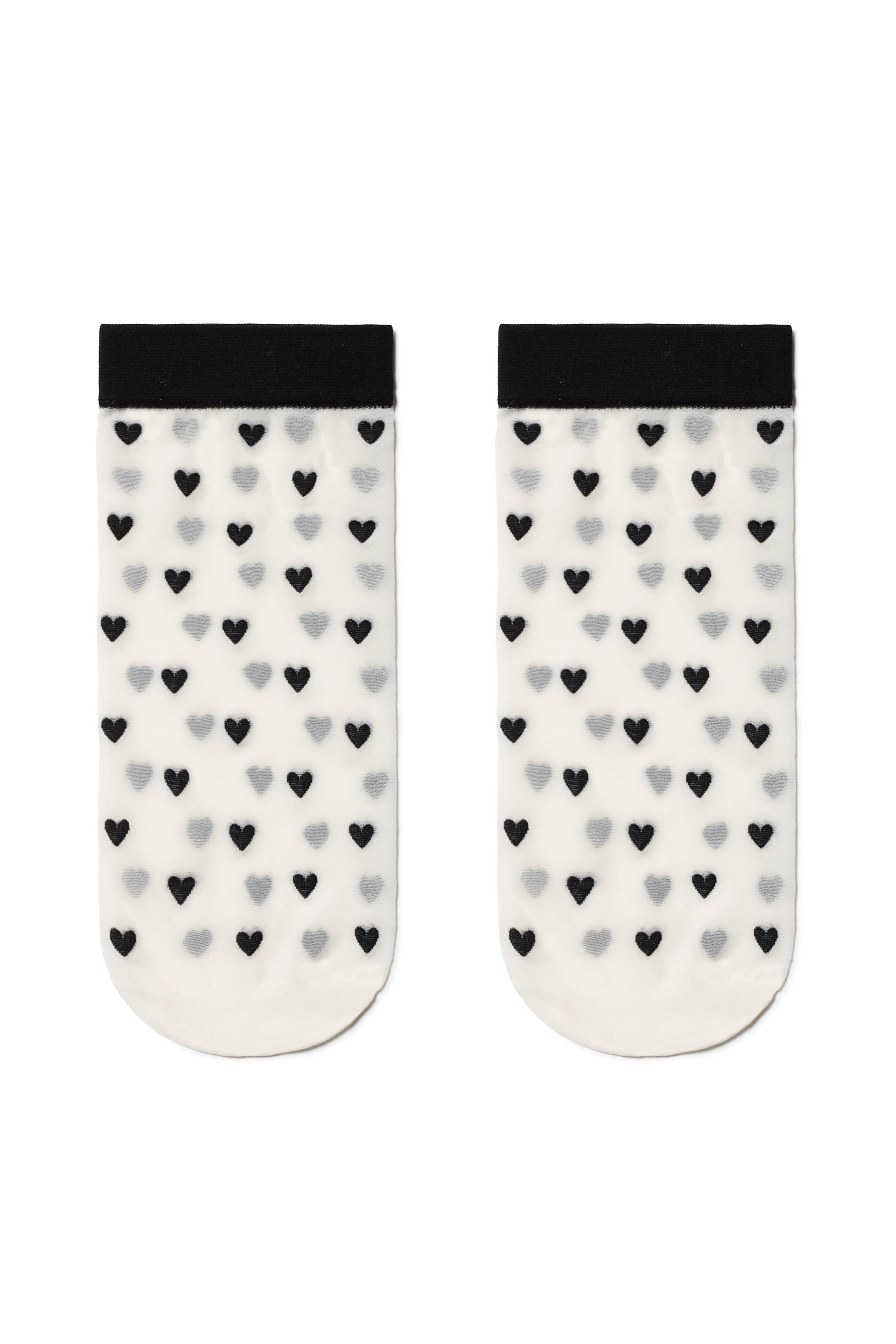 Socks Conte Fantasy - Hearts Pattern