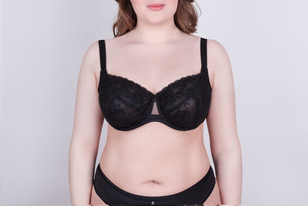 Bra Milavitsa 117180 - Lace, Triple-Cup, Decorative Insert