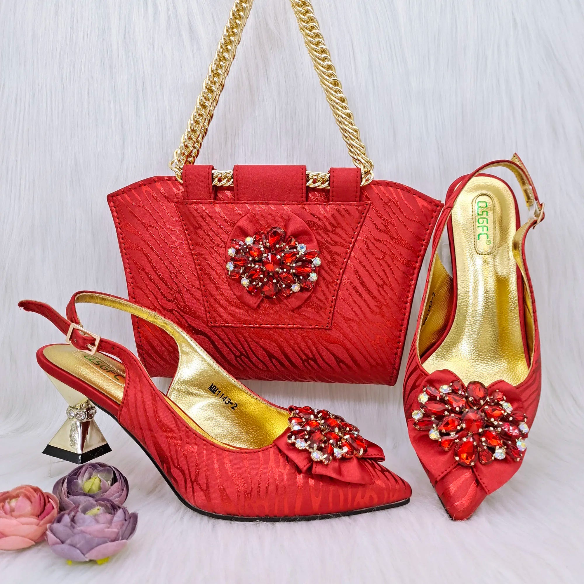 Charming Shoes And Bag Matching Set HRF1-6