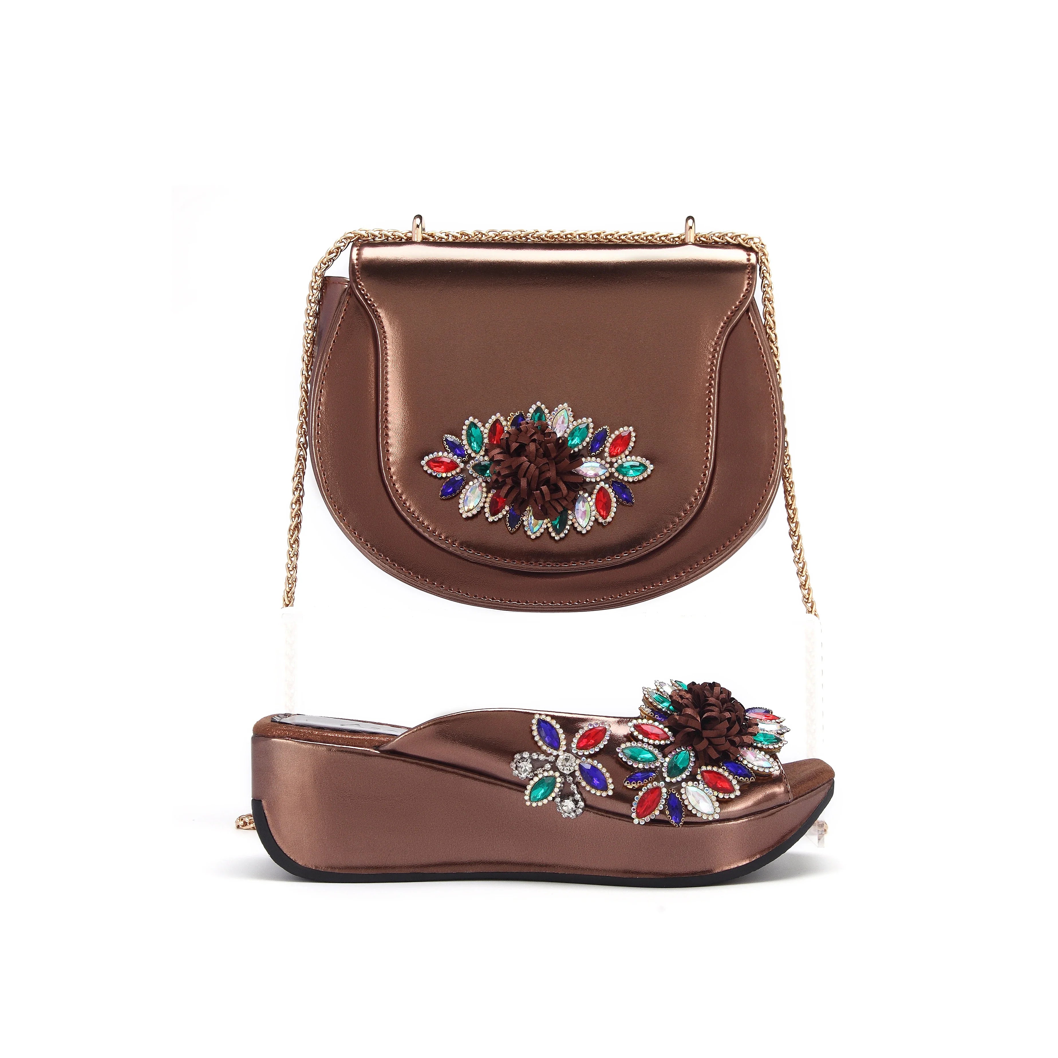 High Quality Style Ladies Shoes And Bags Set HWS1-15