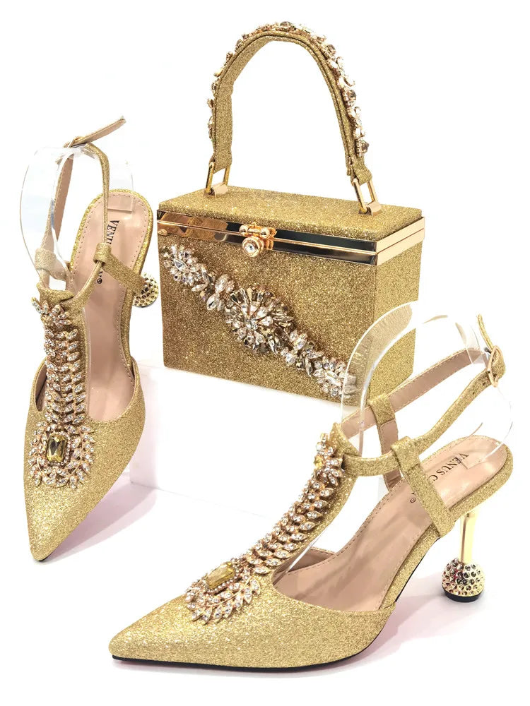 High Quality Ladies Shoes And Bags Set HUY1-6